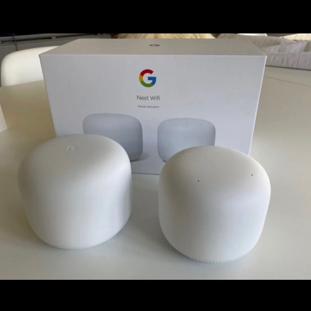 Google Nest Wifi Router and Point (2 pac